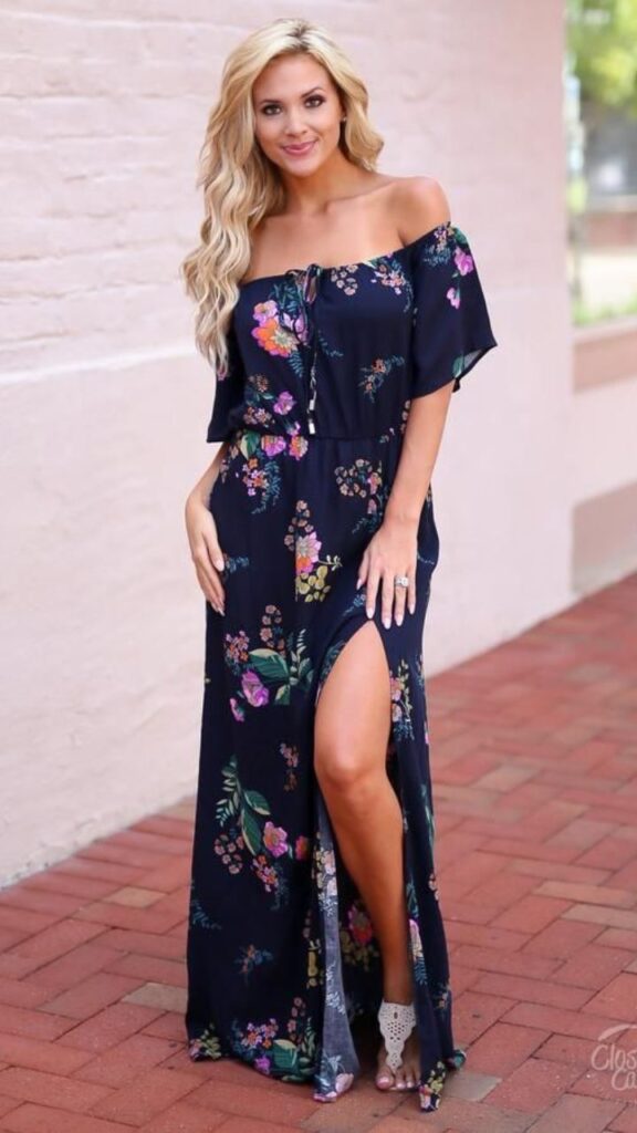 Summer Soirée: Off-the-Shoulder Acubi Sundress